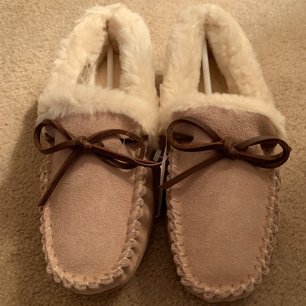 J Crew Moccasin Slippers Size 8, new with tags